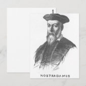Beschrijving - Het portret van Nostradamus, geteke Briefkaart (Voorkant / Achterkant)