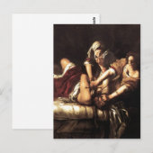 Beschrijving Judith Beheading Holofernes, Oil on c Briefkaart (Voorkant / Achterkant)