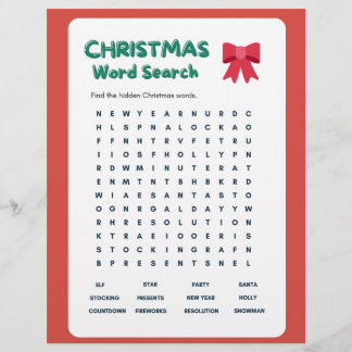 beschrijving Kerstwoord Zoeken en beantwoorden Sle Flyer