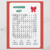 beschrijving Kerstwoord Zoeken en beantwoorden Sle Flyer (Achterkant)