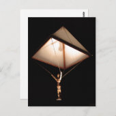 Beschrijving Leonardo da Vinci schetste een parach Briefkaart (Voorkant / Achterkant)