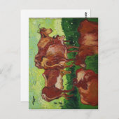 Beschrijving Les vaches de Van Gogh au Palais des  Briefkaart (Voorkant / Achterkant)