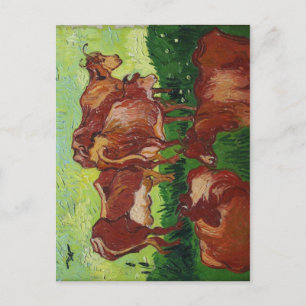 Beschrijving Les vaches de Van Gogh au Palais des Briefkaart