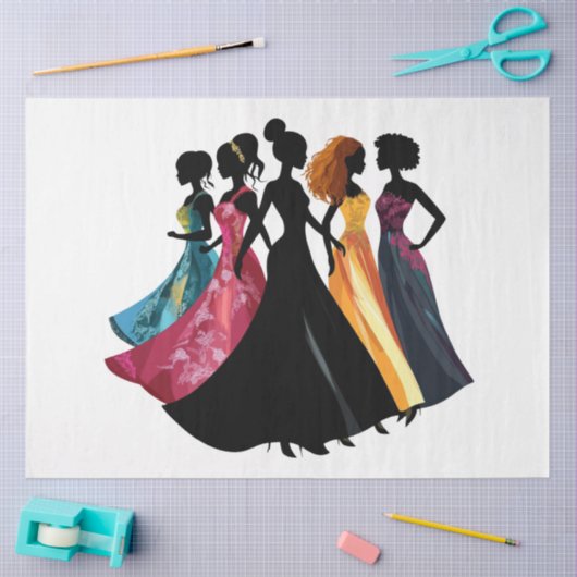 Beschrijving Mode High Class Show Vrouwen Tissuepapier (Craft)