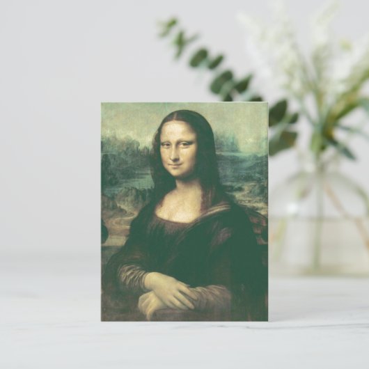 Beschrijving Mona Lisa Afbeelding is gewijzigd voo Briefkaart (Staand voorkant)