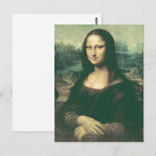 Beschrijving Mona Lisa Afbeelding is gewijzigd voo Briefkaart (Voorkant / Achterkant)