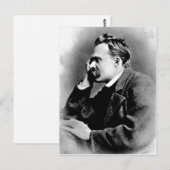 Beschrijving Portret Friedrich Nietzsche, 1882; Briefkaart (Voorkant / Achterkant)