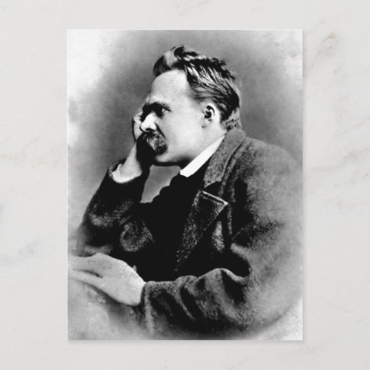 Beschrijving Portret Friedrich Nietzsche, 1882; Briefkaart (Voorkant)