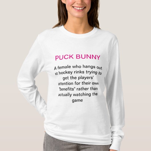 Beschrijving Puck Bunny T-shirt (Voorkant)