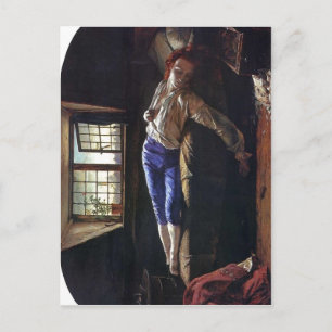 Beschrijving van de Dood van Chatterton Hij Briefkaart