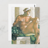 Beschrijving van de fresco, geschilderd door Miche Briefkaart (Voorkant / Achterkant)