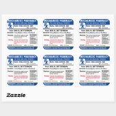 Beschrijving van de rechthoekige koffiezetsticker vierkante sticker (Vel)