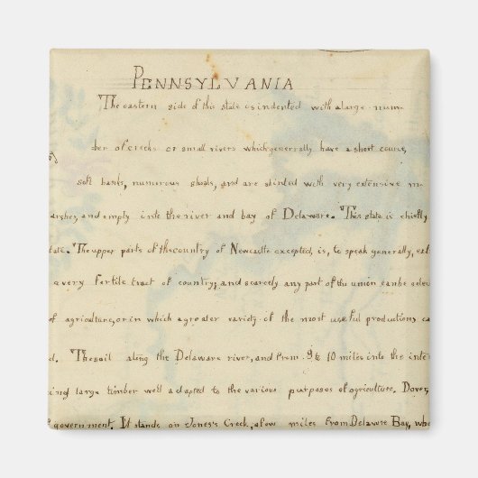 Beschrijving van Delaware Magneet (Voorkant)