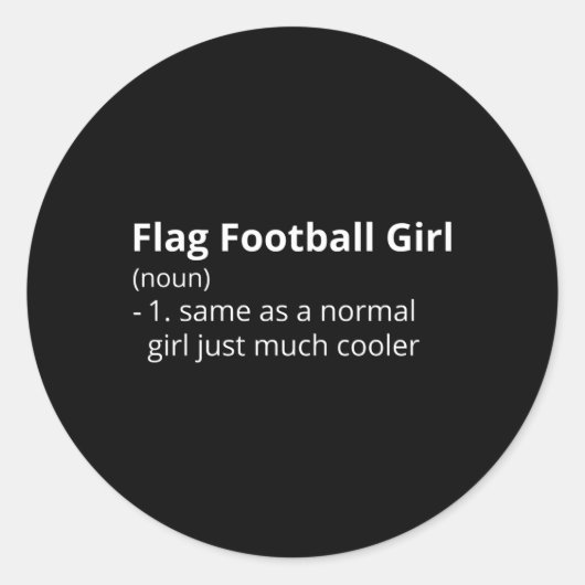 Beschrijving van Football van vlag Ronde Sticker (Voorkant)