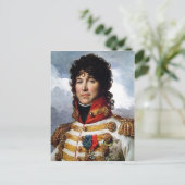 Beschrijving van het portret van Joachim Murat  Briefkaart (Staand voorkant)