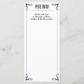 Beschrijving van het speciale menu. menu (Achterkant)