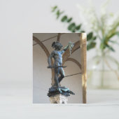 Beschrijving van het standbeeld van Perseus, Piazz Briefkaart (Staand voorkant)