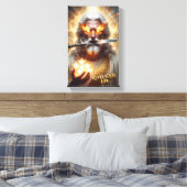 Beschrijving van Jezus Openbaring 1:14 Inspirerend Canvas Afdruk (Insitu (Slaapkamer))