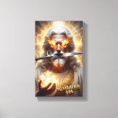 Beschrijving van Jezus Openbaring 1:14 Inspirerend Canvas Afdruk (Voorkant)