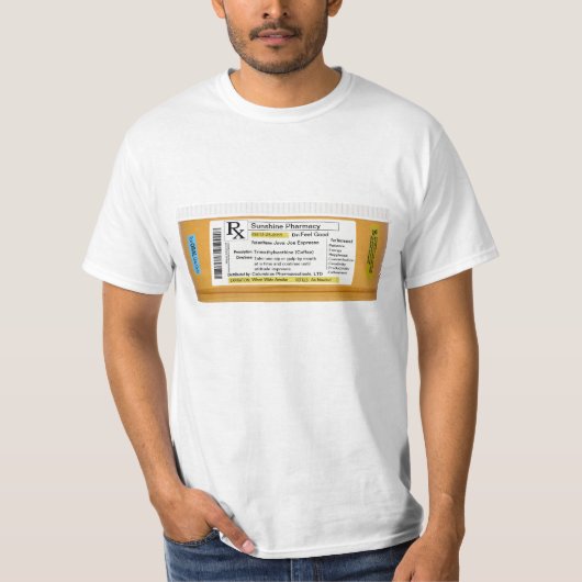 Beschrijving van koffie t-shirt (Voorkant)