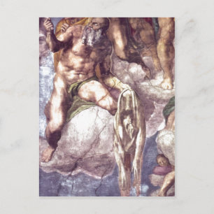 Beschrijving van Michelangelo Sistine Chapel Briefkaart