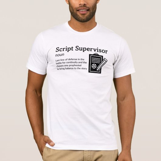Beschrijving van scriptsupervisor - Lichtmodus - F T-shirt (Voorkant)