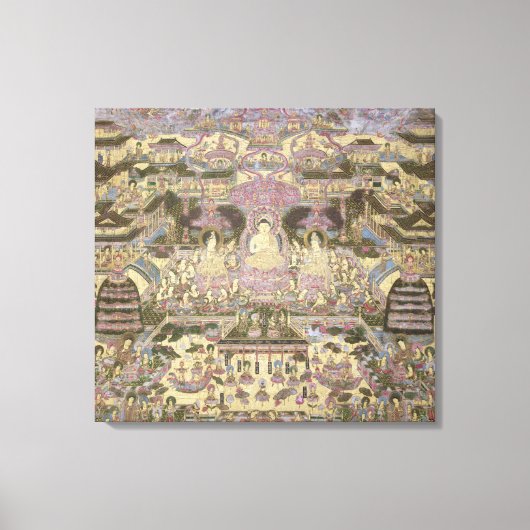Beschrijving van Spirituele en materiële werelden Canvas Afdruk (Voorkant)