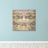 Beschrijving van Spirituele en materiële werelden Canvas Afdruk (Insitu (Houten vloer))