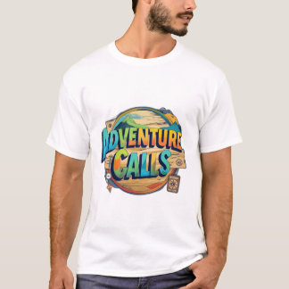 Beschrijving voor "Adventure Calls" T-Shirt Design