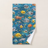 beschrijving zeedier bad handdoek (Handdoek)