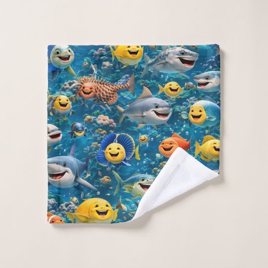 beschrijving zeedier bad handdoek (Wasdoekje)