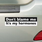 Beschuldig me niet bumpersticker (Op auto)