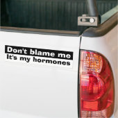 Beschuldig me niet bumpersticker (Op Truck)