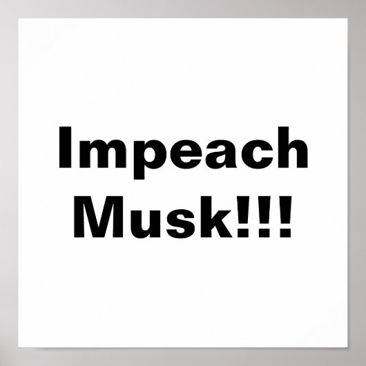 Beschuldig Musk! Poster (Voorkant)
