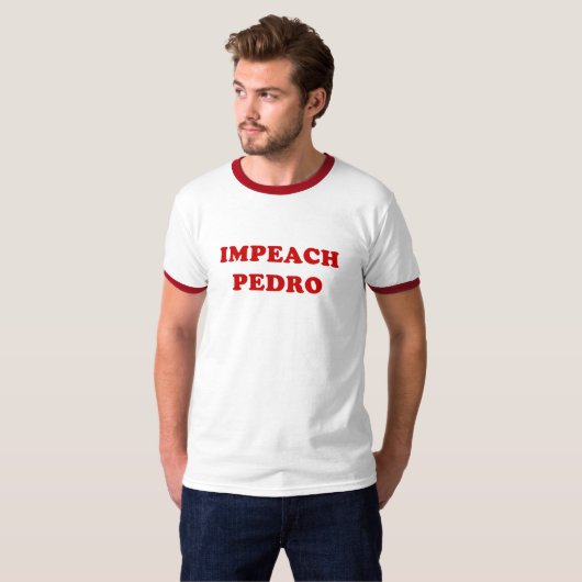 Beschuldig Pedro T-shirt (Voorkant volledig)