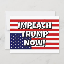 BESCHULDIG TRUMP NU! BRIEFKAART