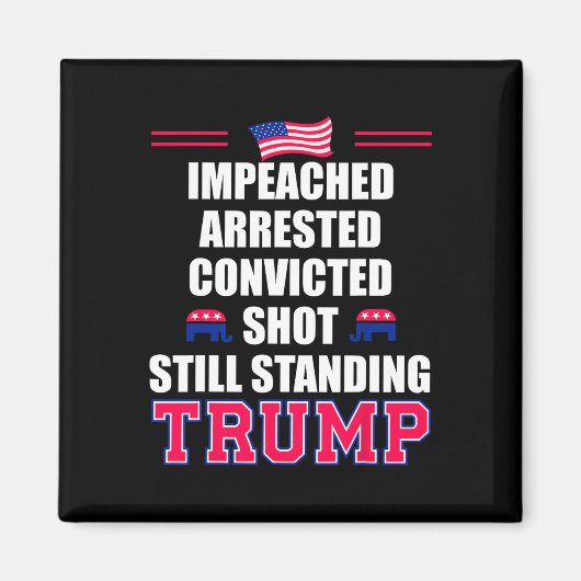 Beschuldigde aangehouden veroordeelde schot staat  magneet (Voorkant)