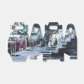 Beschut tegen de middagzon bedankdoosjes (Uitgevouwen)