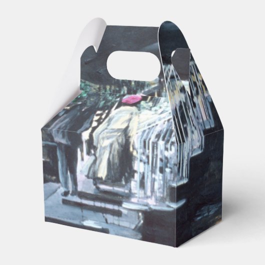 Beschut tegen de middagzon bedankdoosjes (Voorkant Zijde)