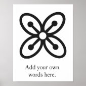 BESE SAKA | Symbool van invloed, kracht, overvloed Poster (Voorkant)