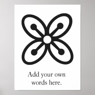 BESE SAKA   Symbool van invloed, kracht, overvloed Poster