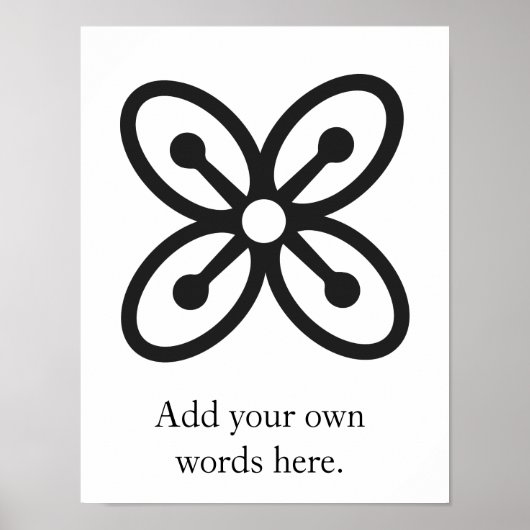 BESE SAKA | Symbool van invloed, kracht, overvloed Poster (Voorkant)