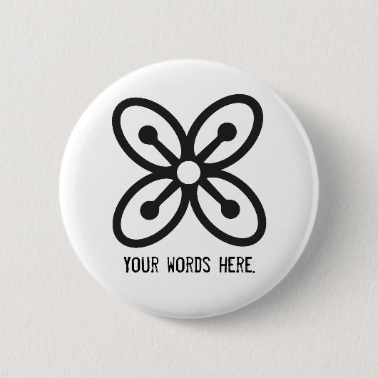 BESE SAKA | Symbool van invloed, kracht, overvloed Ronde Button 5,7 Cm (Voorkant)