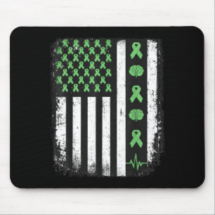 Besef van geestelijke gezondheid Amerikaanse vlag  Muismat