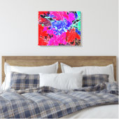 BESEN EN BLADEREN CANVAS AFDRUK (Insitu (Slaapkamer))