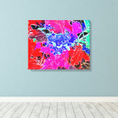 BESEN EN BLADEREN CANVAS AFDRUK (Insitu (Houten vloer))