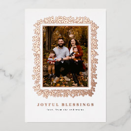 BESEN IN FOLIE VORMKADER VAN FOTOKAART FEESTDAGENKAART