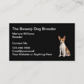 Besenji hondenfokker en redding Visitekaartjes (Voorkant)