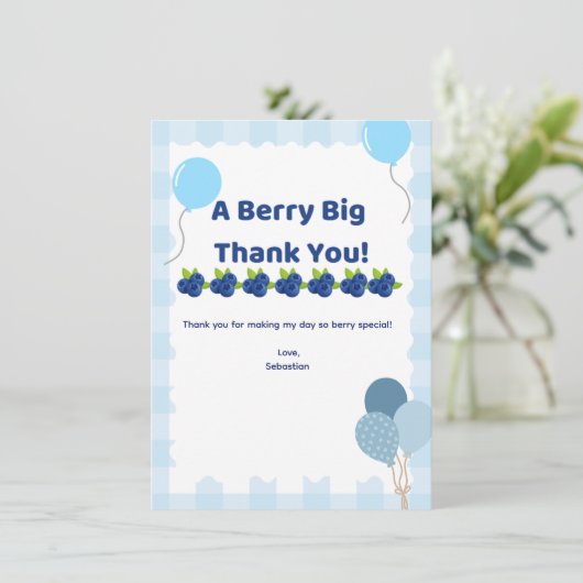 Besgroote bedankkaart (Staand voorkant)