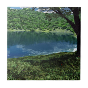 Beside Deep Waters Decorative Tile Tegeltje